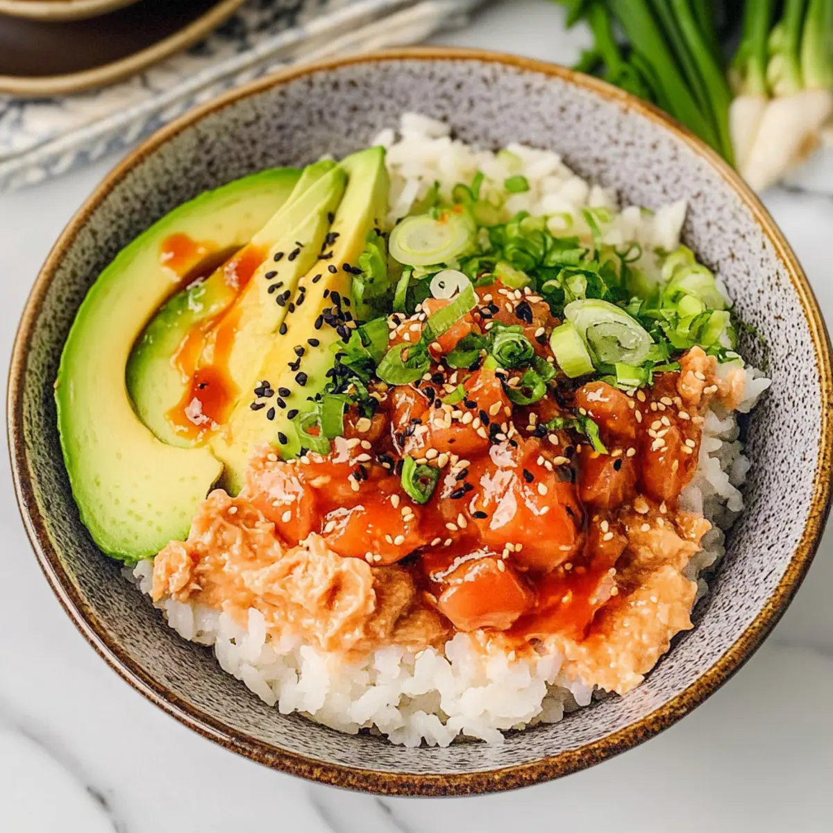 Canned Tuna Sushi Bowl
