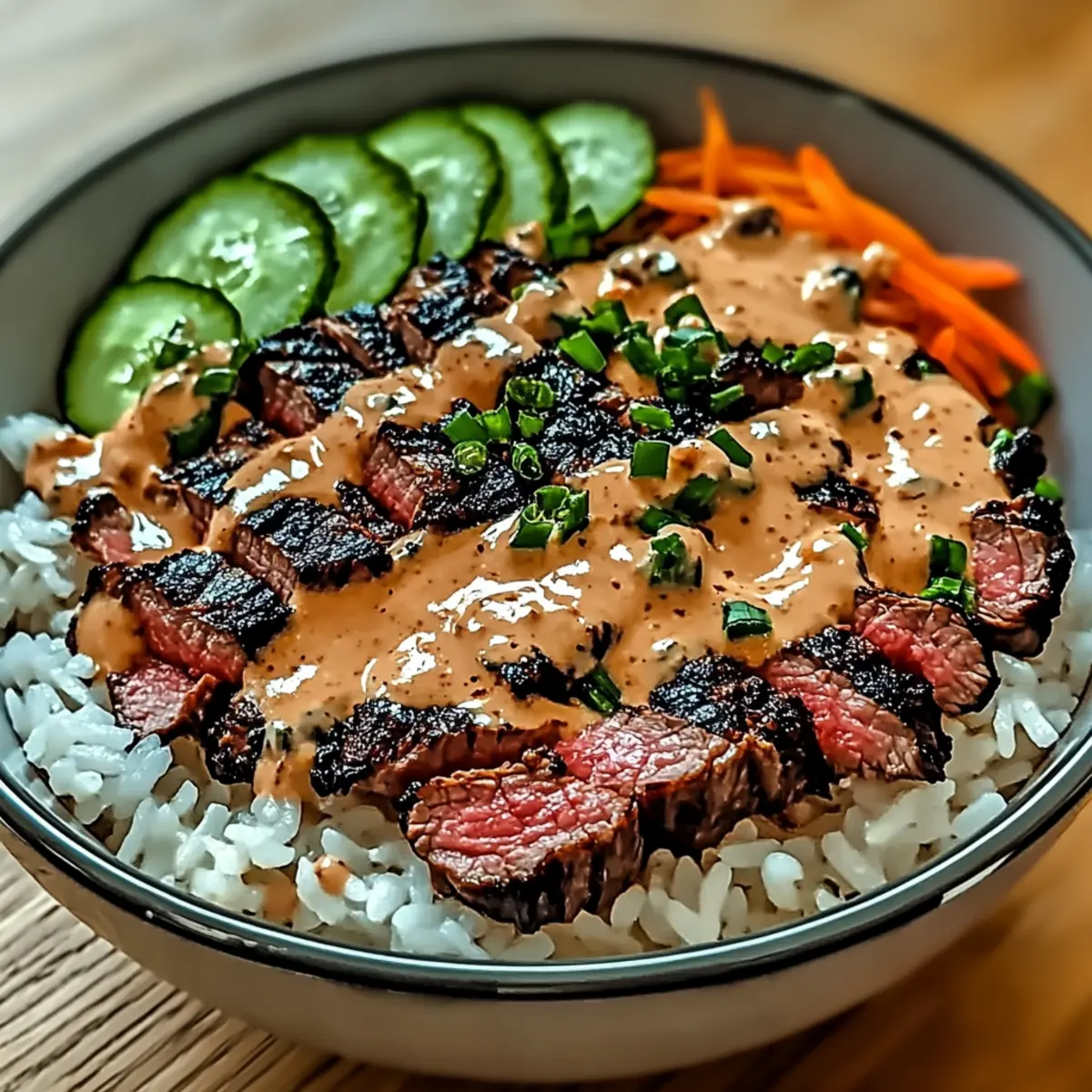 Savor Korean BBQ Steak Rice Bowls with Spicy Cream Sauce 4 4f151577 cd39 41cf 9202