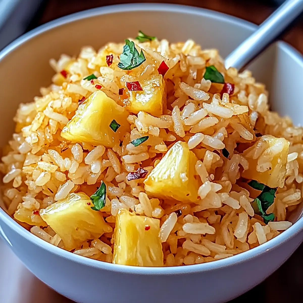 Quick Vegan Pineapple Rice