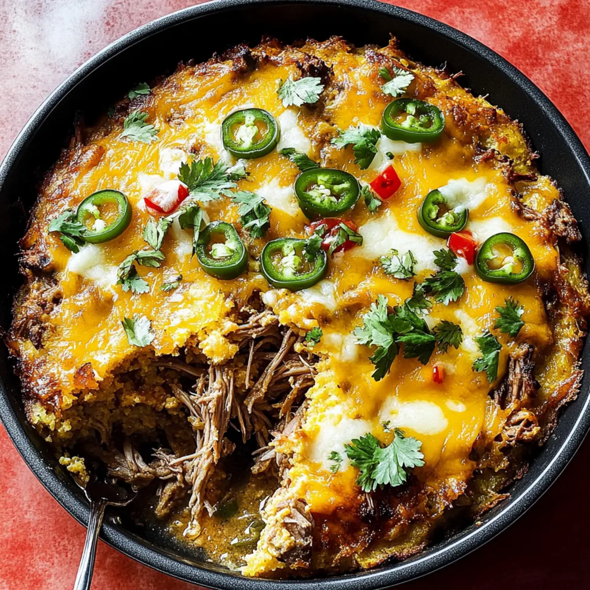 Carnitas Tamale Pie