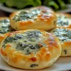 Spinach Cottage Cheese Flagels