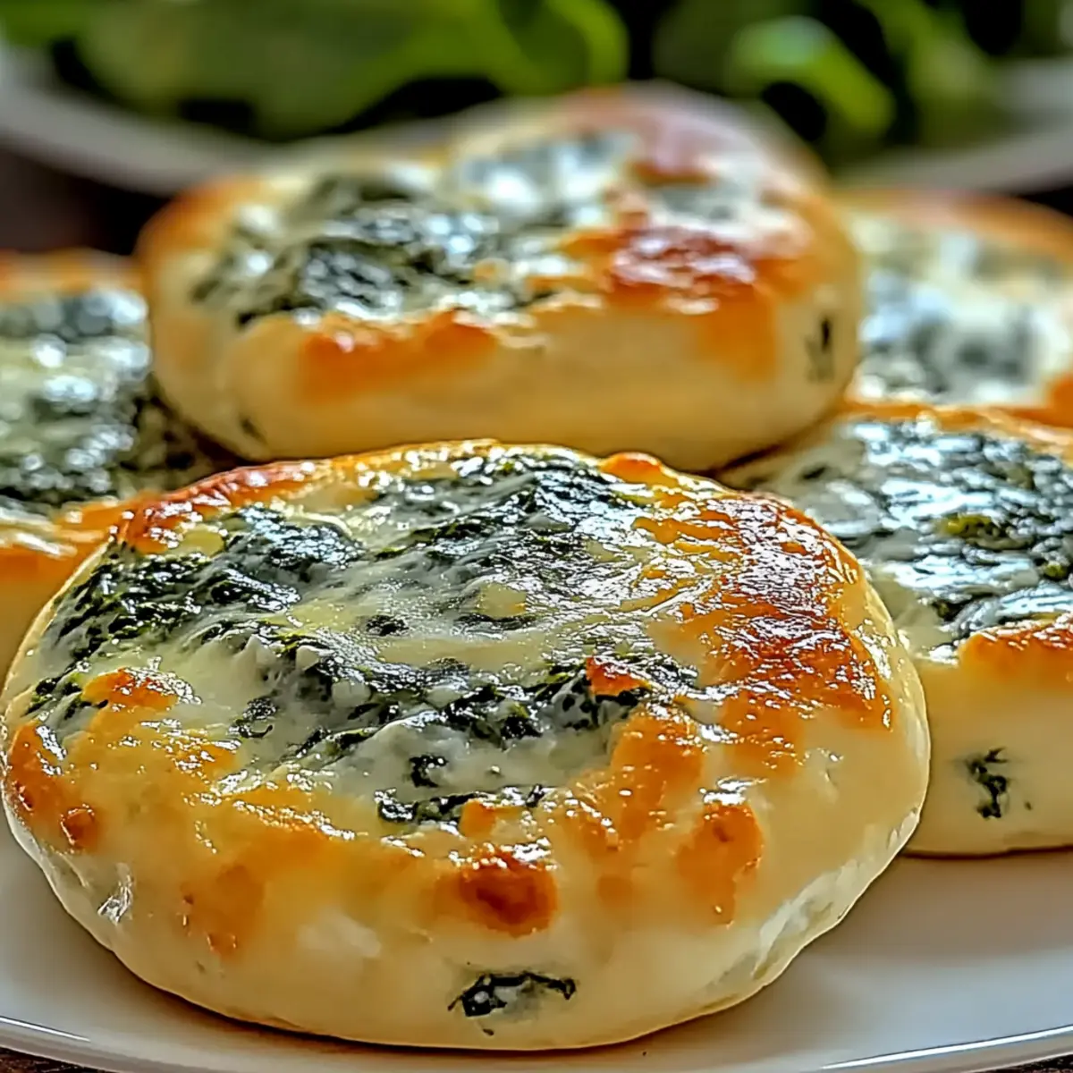 Spinach Cottage Cheese Flagels