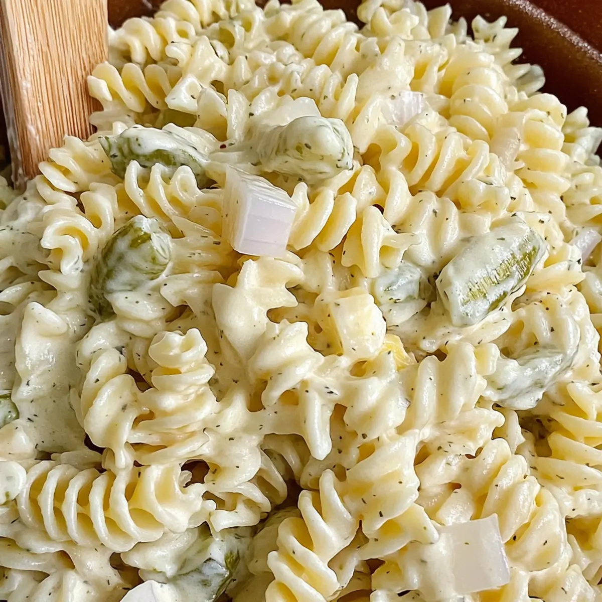 Dill Pickle Pasta Salad