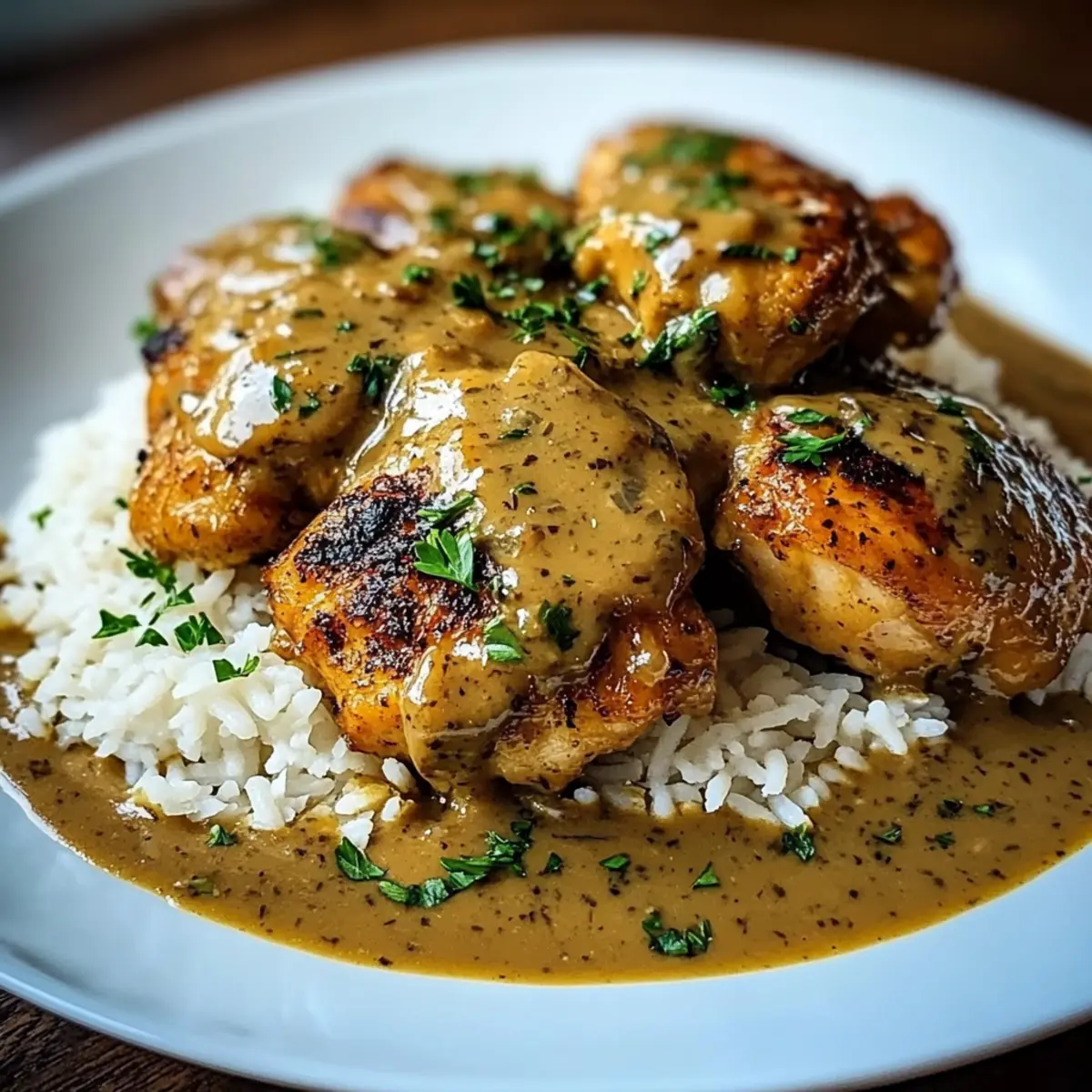 Best Smothered Chicken and Rice