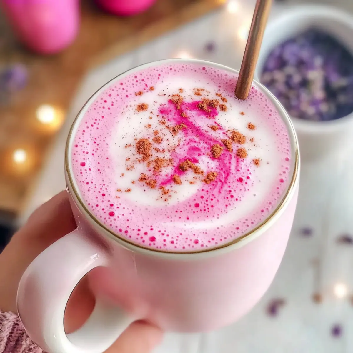 Delightful Caffeine-Free Pink Latte for Cozy Moments 5 Caffeine-Free Pink Latte