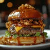 Sriracha-Honey Glazed Smash Burger