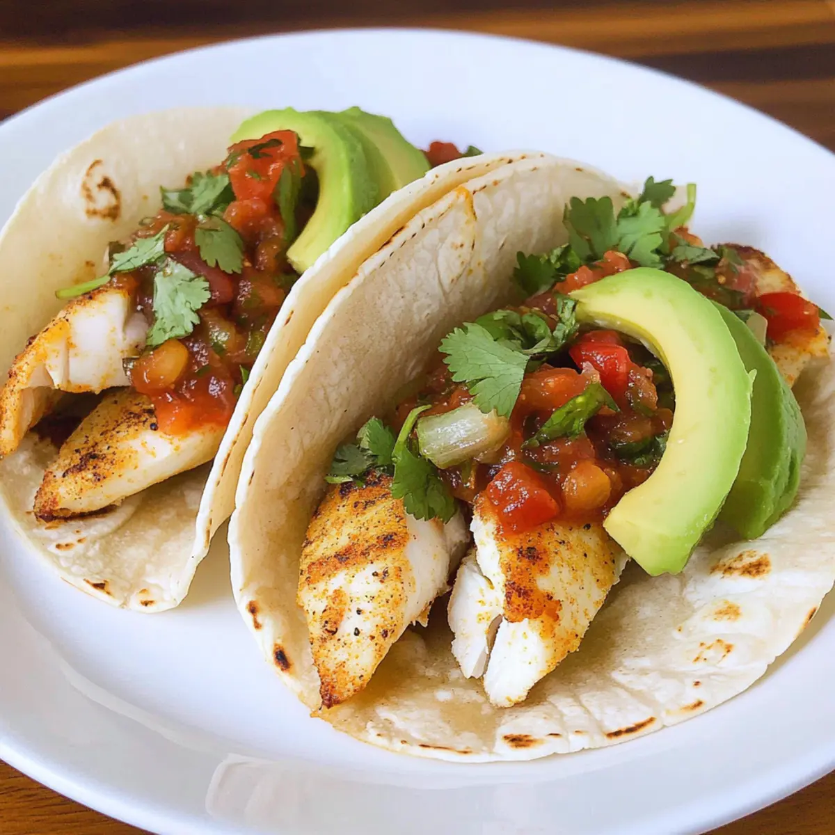 Zesty Tilapia Fish Tacos with Creamy Avocado and Salsa 3 2516aec9 6bfd 46d9 b3aa