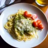 Pesto Tilapia with Linguine