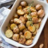 Crispy Garlic Parmesan Crusted Potatoes