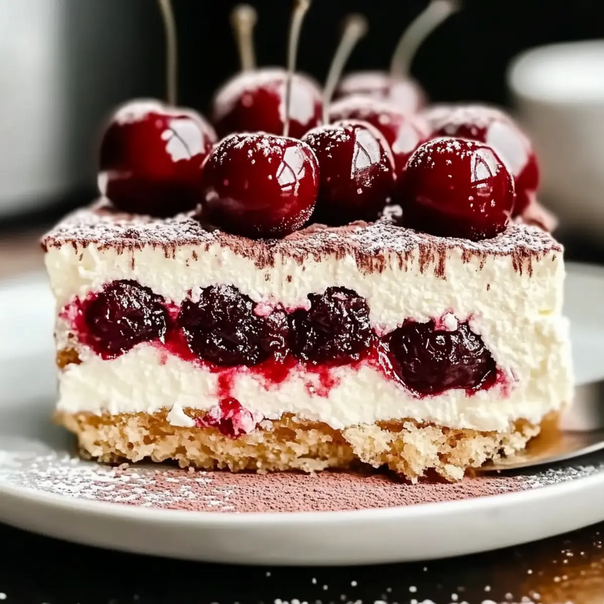 Delightful Amaretto Tiramisu with Fresh Cherry Twist 5 Amaretto Tiramisu