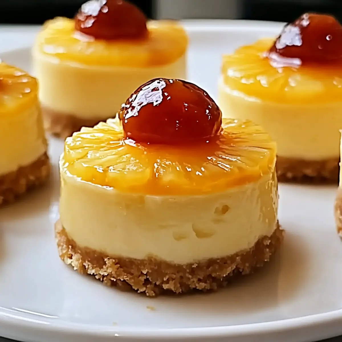 Tropical Mini Pineapple Cheesecakes with Caramel Drizzle 3 77c80ab6 dced 4563 afc6 ebac1b28be8ebl zh7rsn