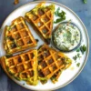 Greek Spinach Waffles