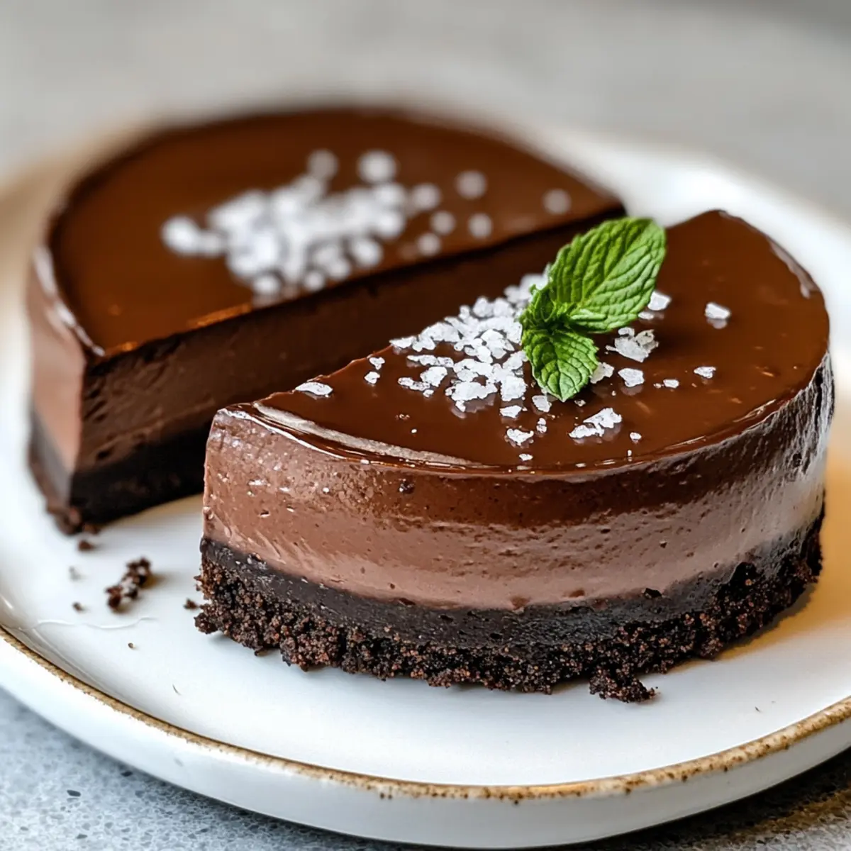 Dark Chocolate Keto Cheesecake
