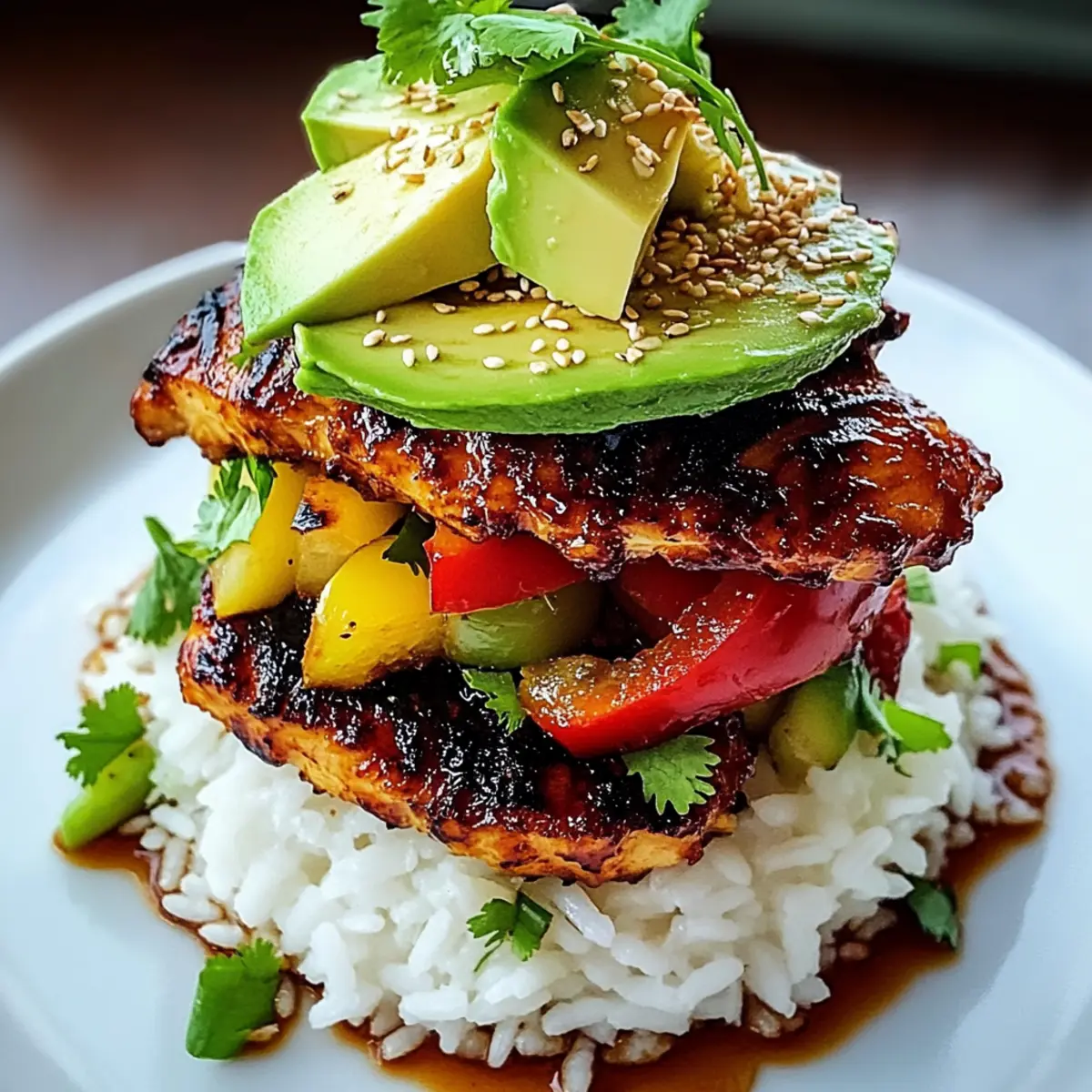 Hawaiian Chicken Stack