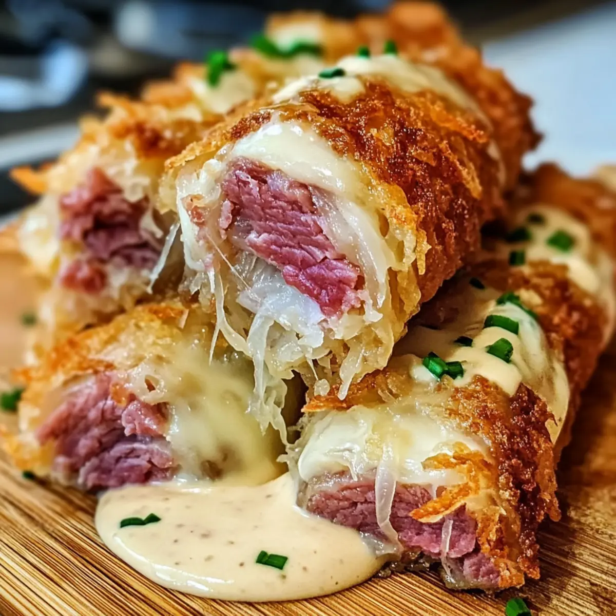 Keto Crispy Reuben