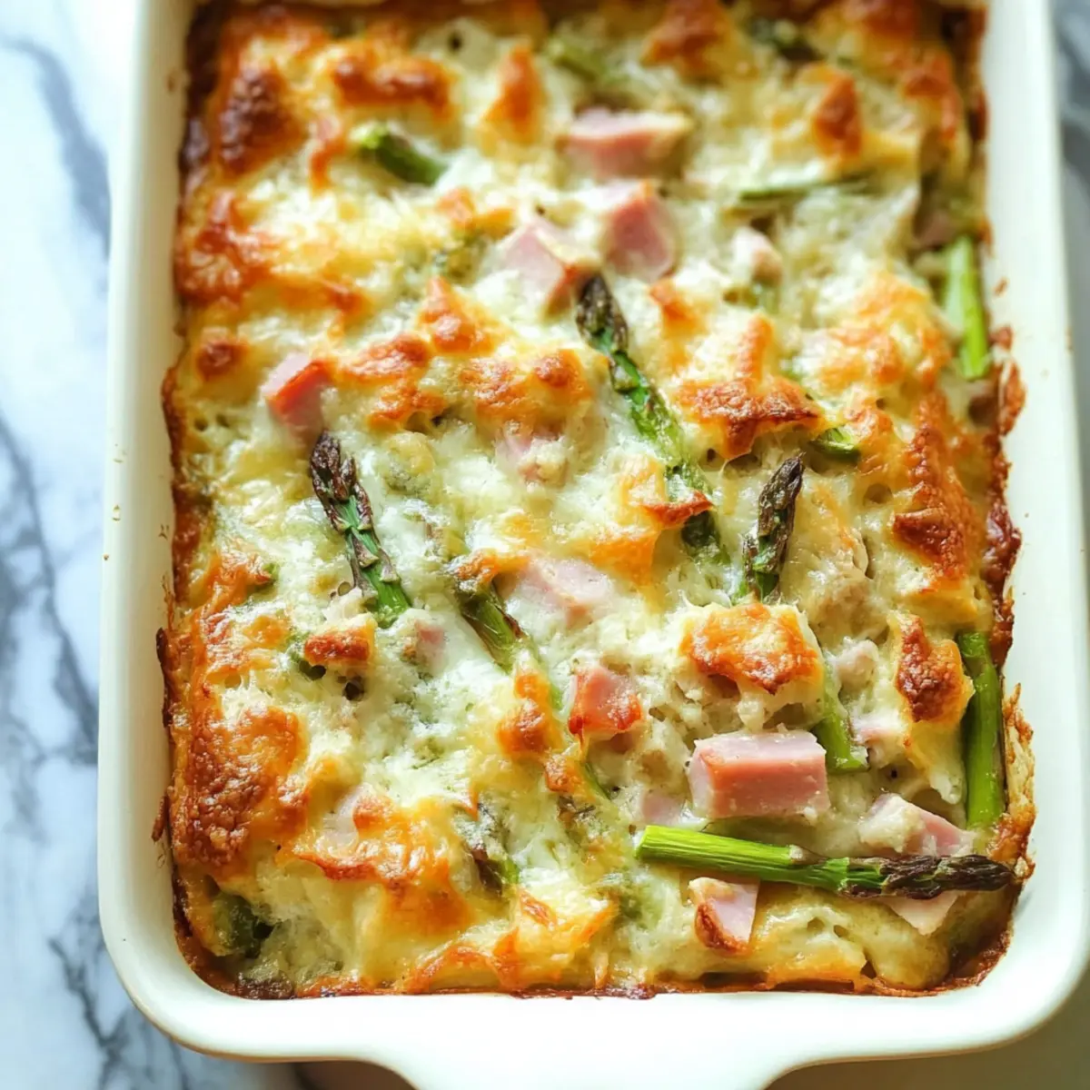 Ham and Asparagus Strata