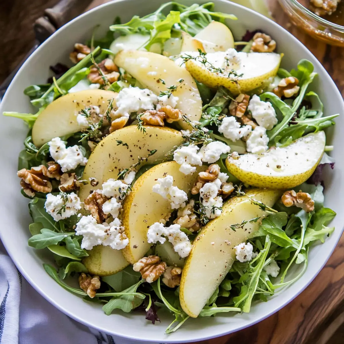 Pear & Goat Cheese Salad