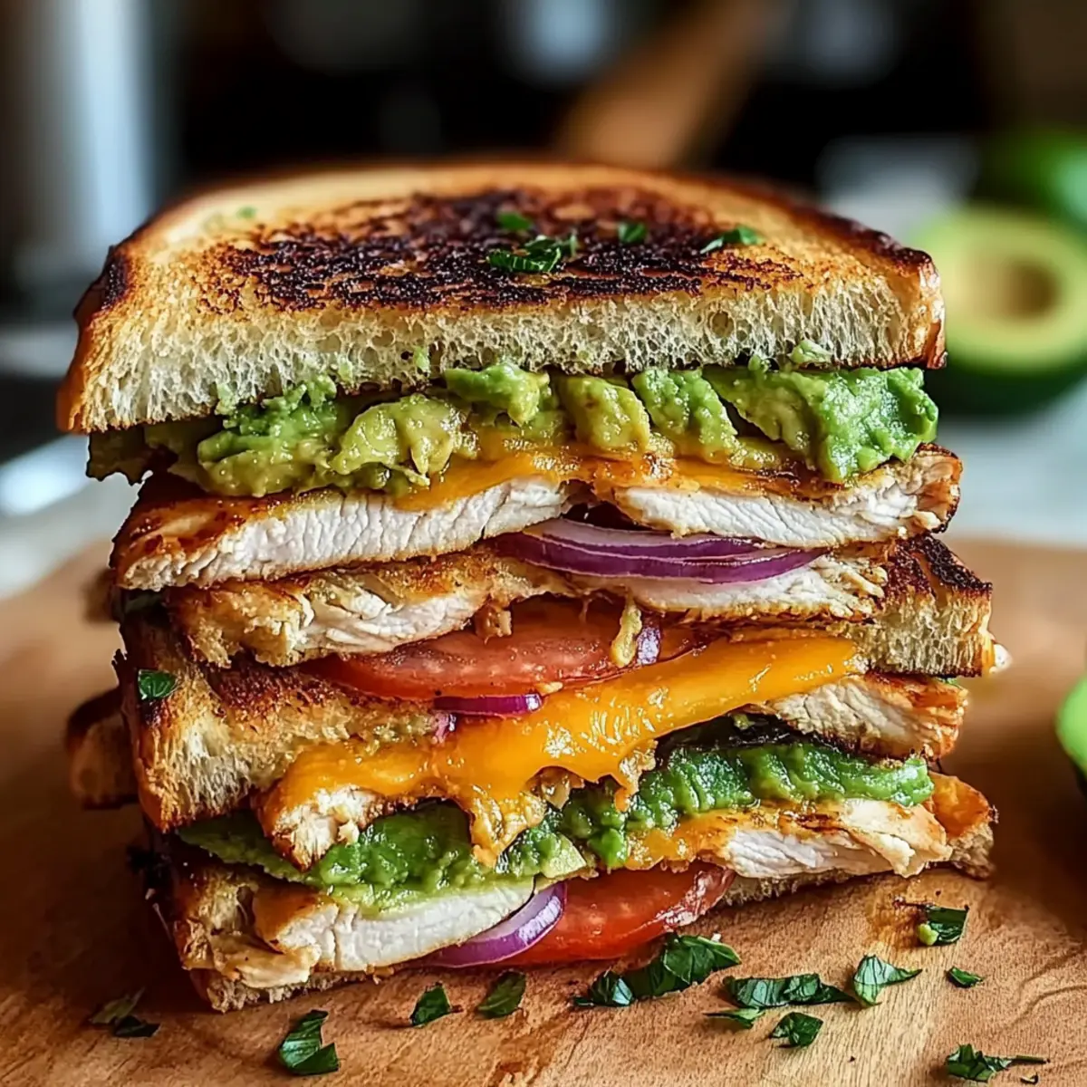 Chicken Avocado Melt Sandwich
