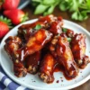 Strawberry Barbecue Hot Wings