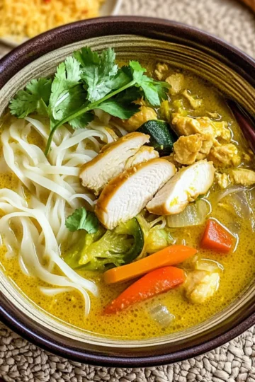 Yellow Curry Chicken Noodle