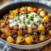 Mexican Ground Beef and Potato Skillet