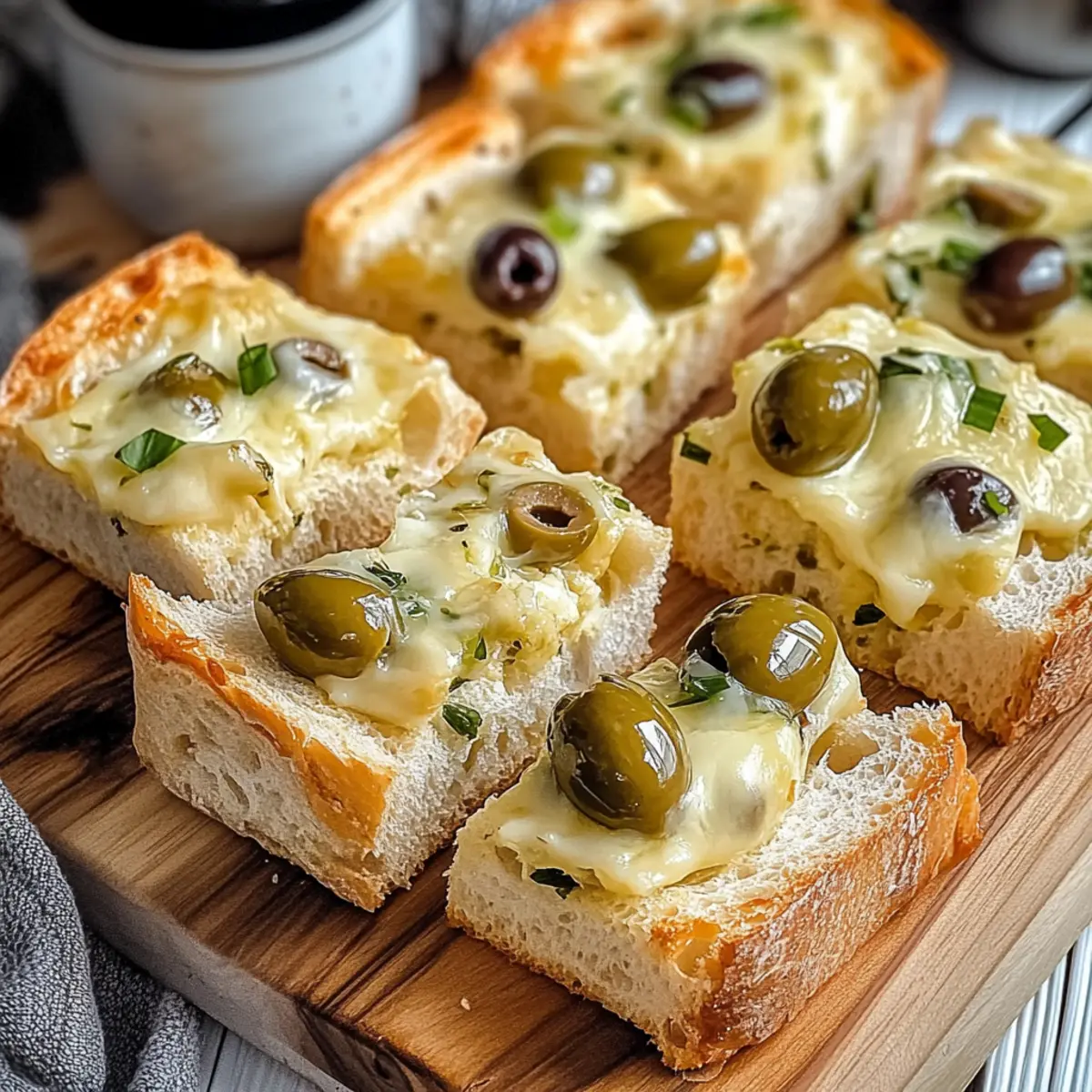 Cheesy Olive Cheese Bread