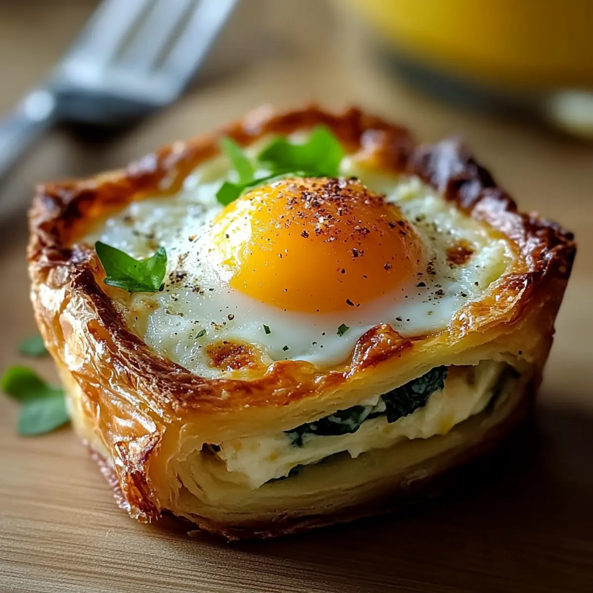 Baked Eggs Napoleon
