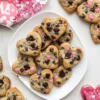 Heart Shaped Chocolate Chip Cookies