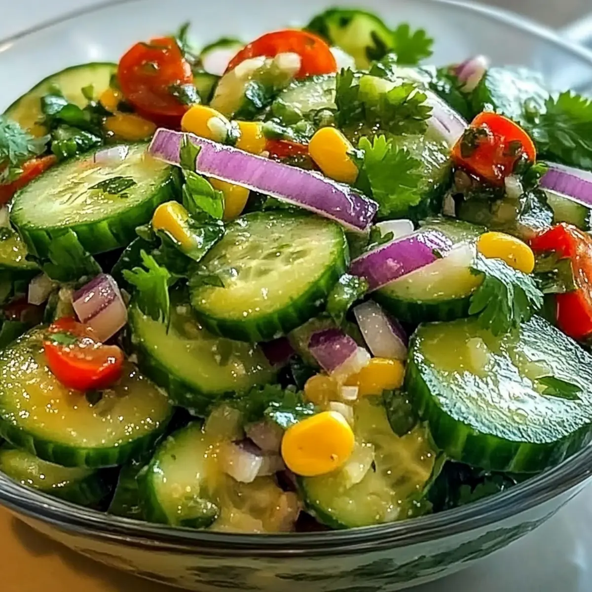 Zesty Mexican Cucumber Salad