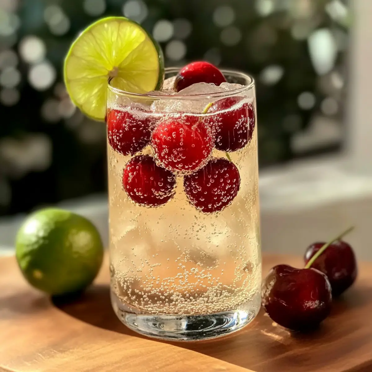 Sugar-Free Cherry Lime Sparkling Water