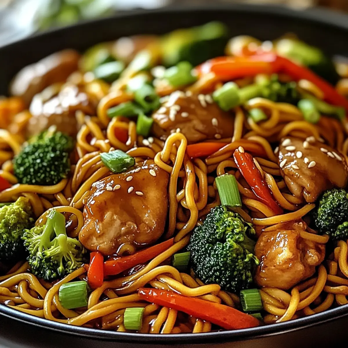 Crockpot Chicken Lo Mein