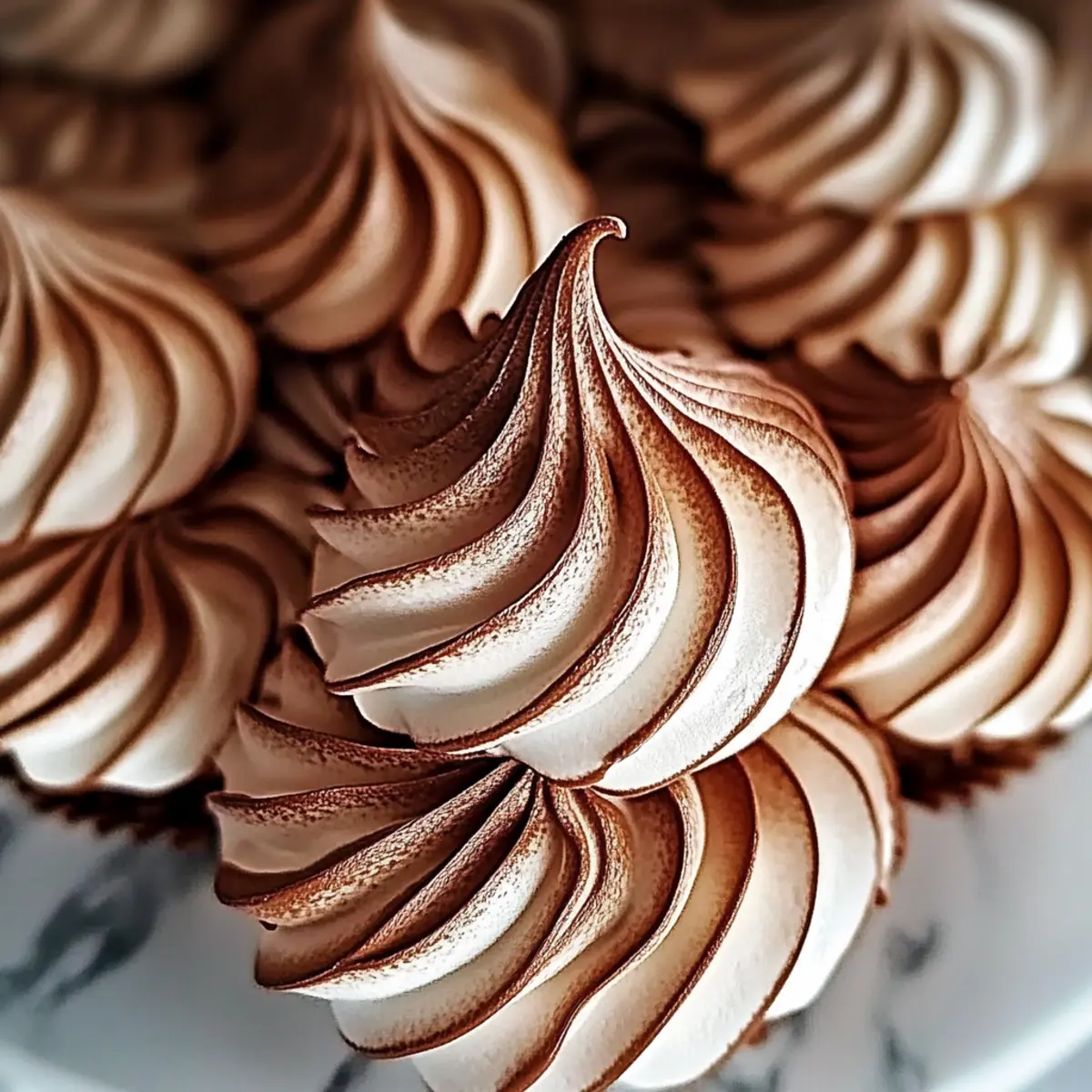Light Chocolate Meringue Cookies