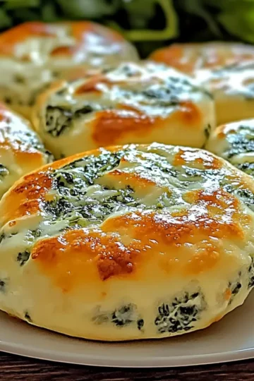 Spinach Cottage Cheese Flagels