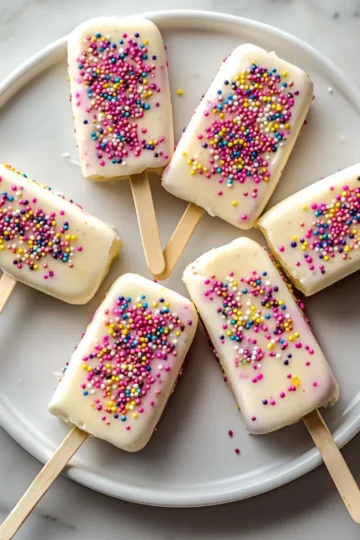 Frozen Banana Cheesecake Pops