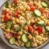 Chickpea Pasta Salad with Creamy Tahini Dressing