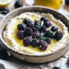 Lemon Ricotta Dip with Blackberries