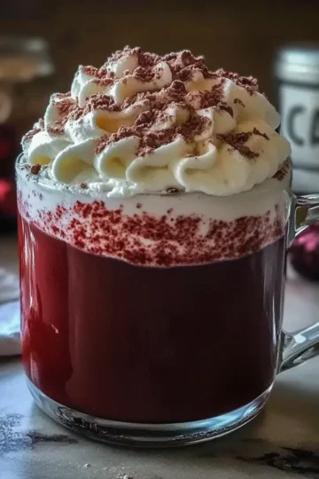 Creamy Red Velvet Hot Chocolate