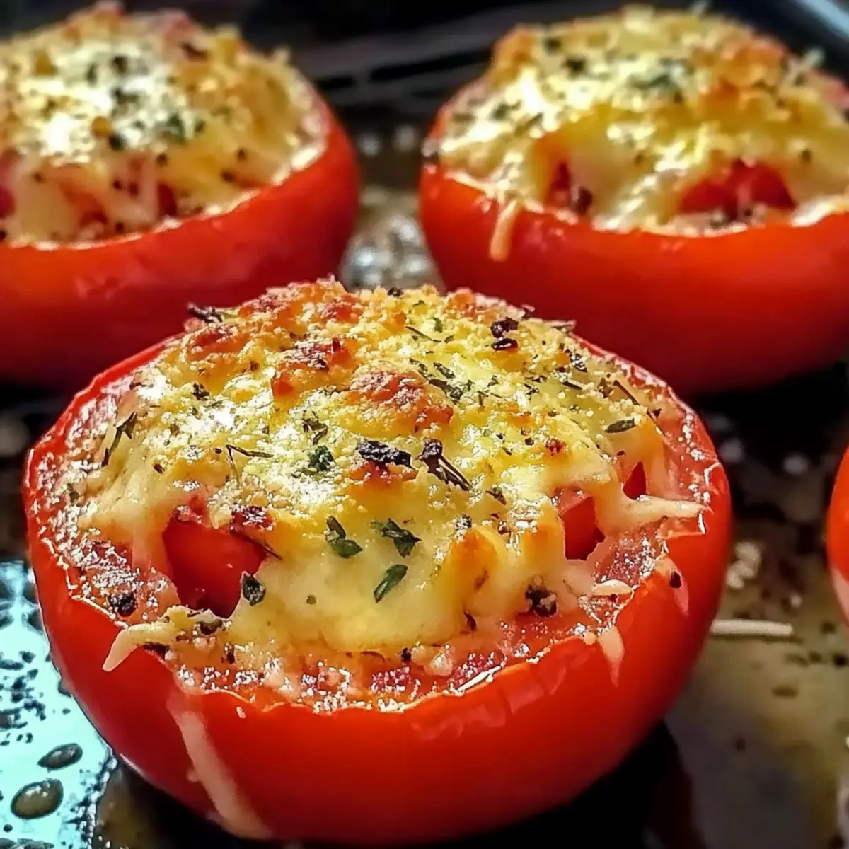 Cheesy Baked Stuffed Tomatoes