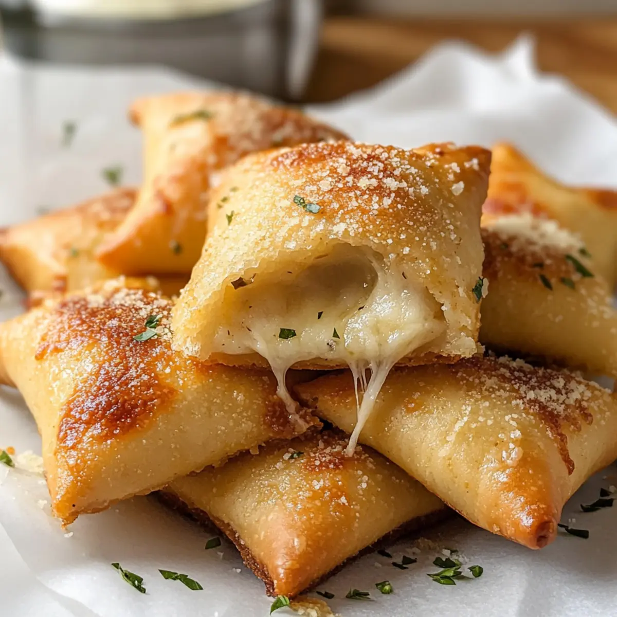 Garlic Parmesan Pizza Rolls