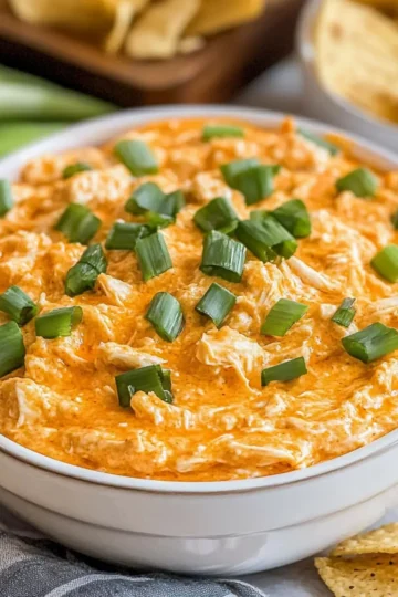 Spicy Crockpot Buffalo Chicken Dip