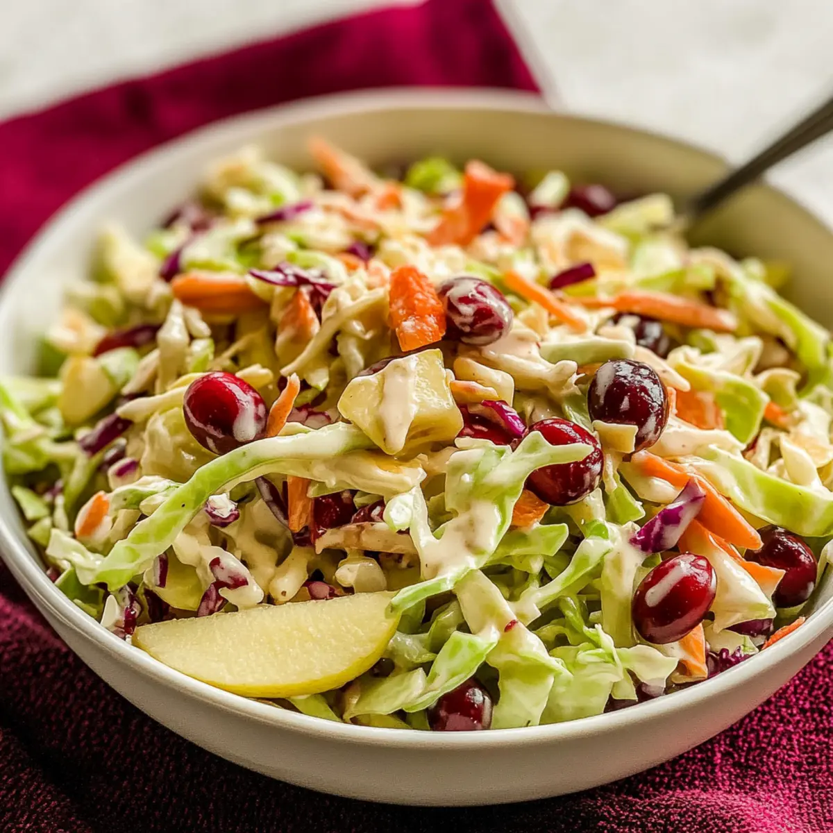 Cranberry Apple Coleslaw