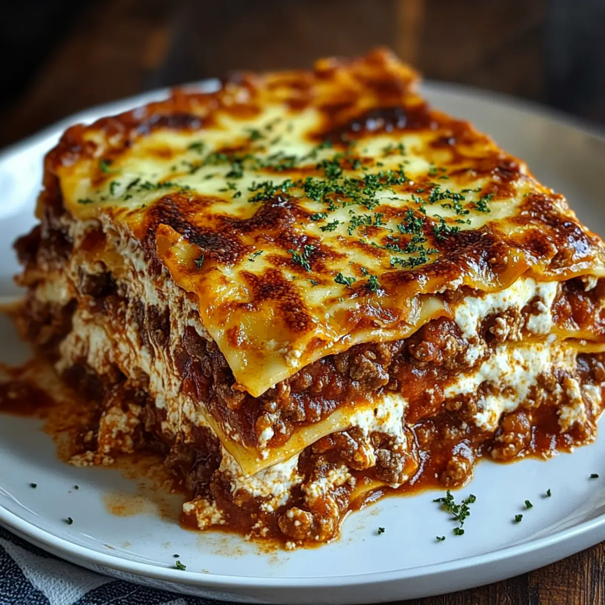 Creamy Beef Lasagna