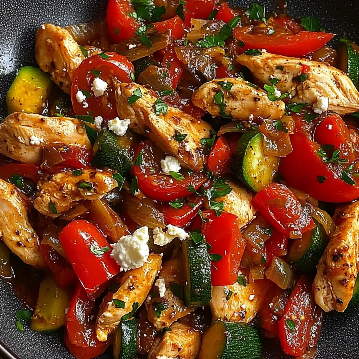 Mediterranean Chicken Stir Fry