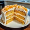 Moist Coconut Mango Cake
