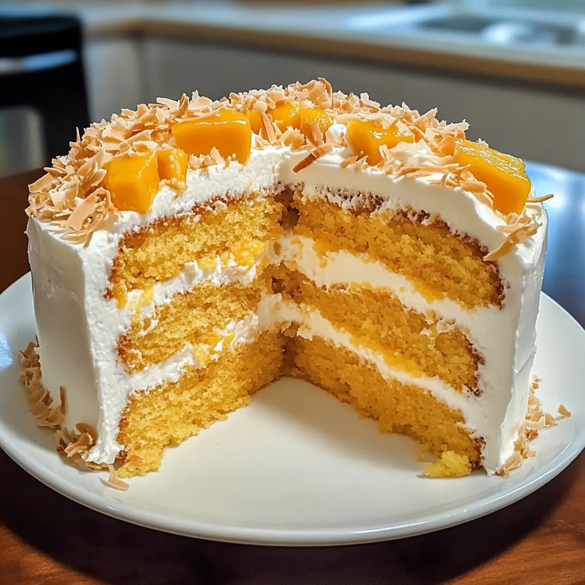 Moist Coconut Mango Cake: A Tropical Bliss You’ll Love 5 Moist Coconut Mango Cake