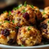 Cranberry Turkey Stuffing Balls