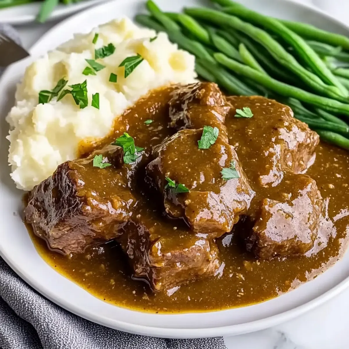 Crock Pot Cubed Steak
