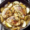 Creamy Apple Bourbon Chicken Skillet Recipe