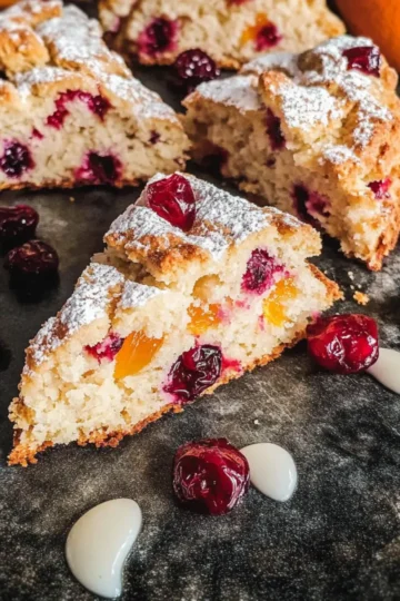 Zesty Cranberry and Orange Scones