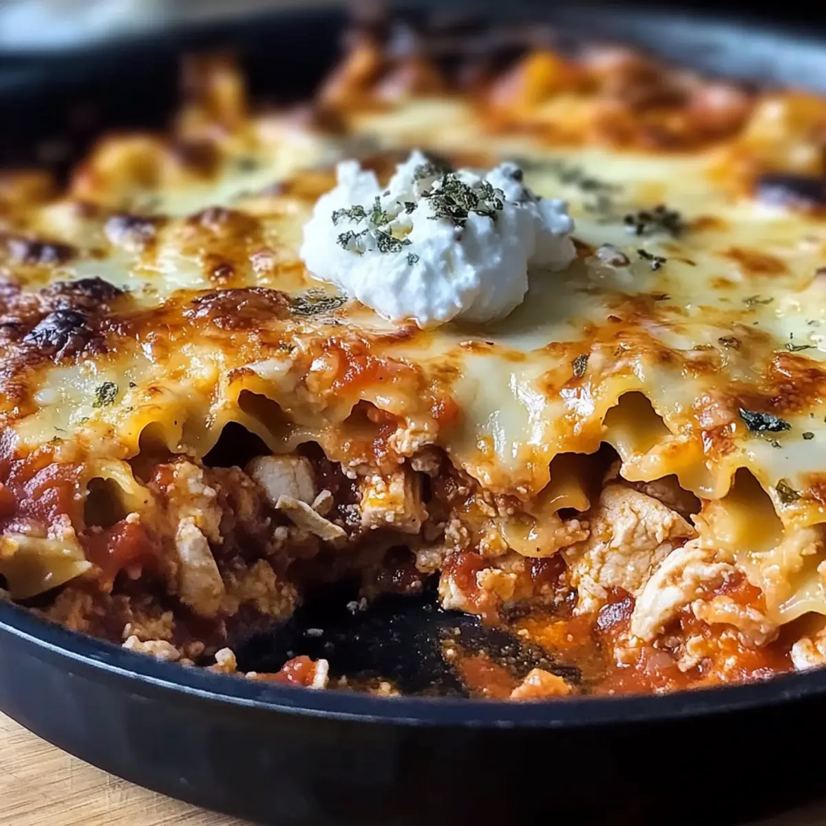 Chicken Skillet Lasagna